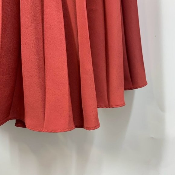 By Anthropologie Women's Sweetheart Bodice Pleated Midi Dress Size L - Picture 7 of 16